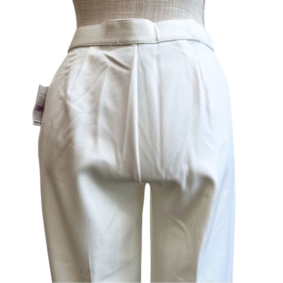 NWT Sag Harbor White Wide Leg Stretch Petite Pants - Picture 7 of 14